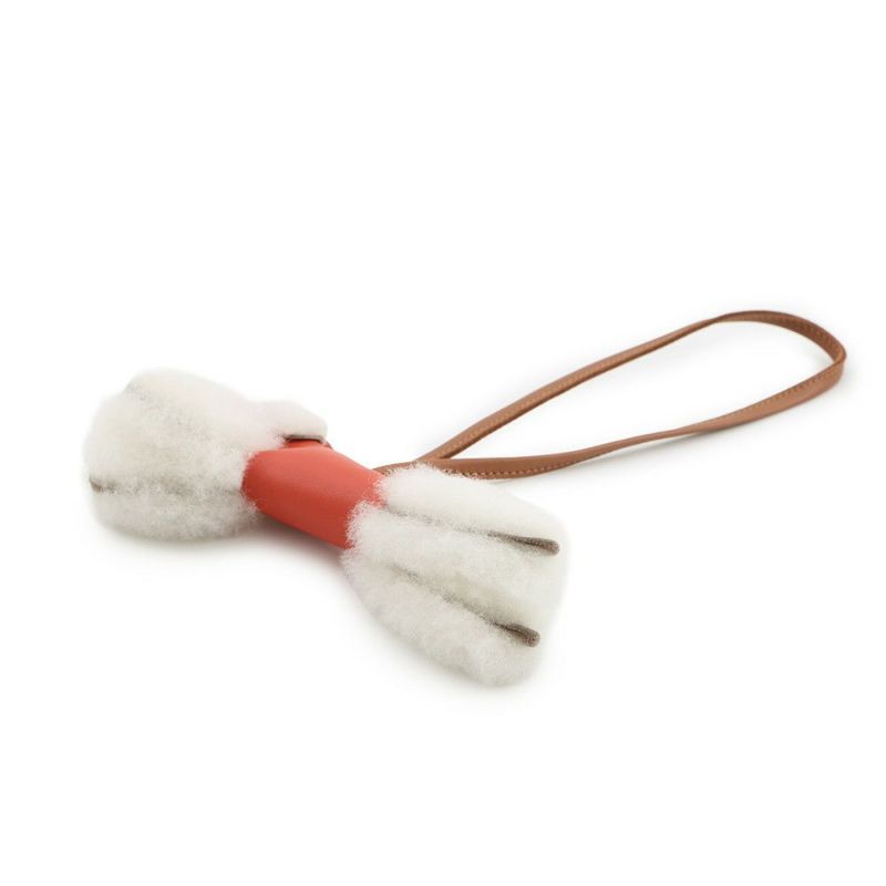 エルメス バッグチャーム バディ カプシーヌ/ゴールド ラムスキン/ムートン K刻印 エルメス チャーム エルメス HERMES