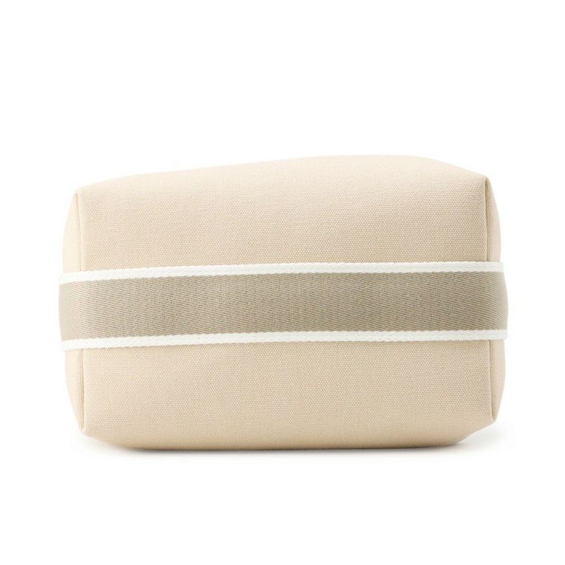 エルメス ポーチ ブリッド・ア・ブラックPM ベージュ/シルバー金具 キャンバス HERMES バッグ 小物入れ