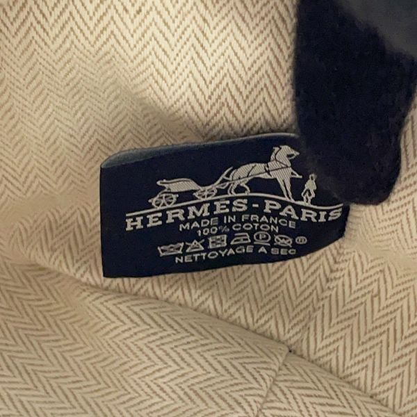 エルメス ポーチ ブリッド・ア・ブラックPM ベージュ/シルバー金具 キャンバス HERMES バッグ 小物入れ
