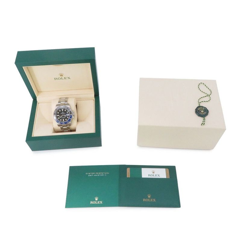 ロレックス GMTマスター2 デイト ランダムシリアル ルーレット 116710BLNR ROLEX 腕時計 黒文字盤