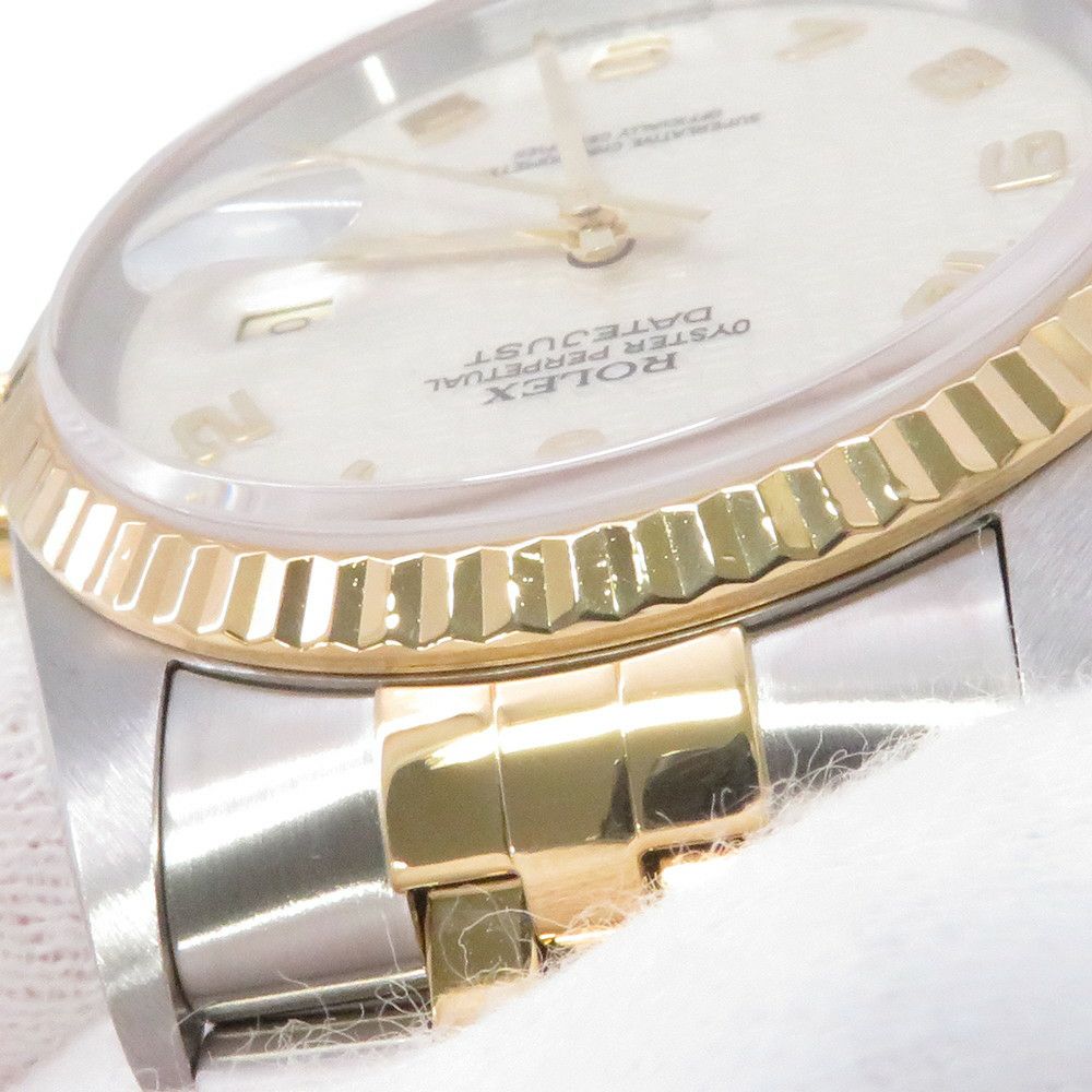 ロレックス デイトジャスト K番 SS/K18YG 116233 ROLEX 腕時計 アイボリーコンピュータ文字盤