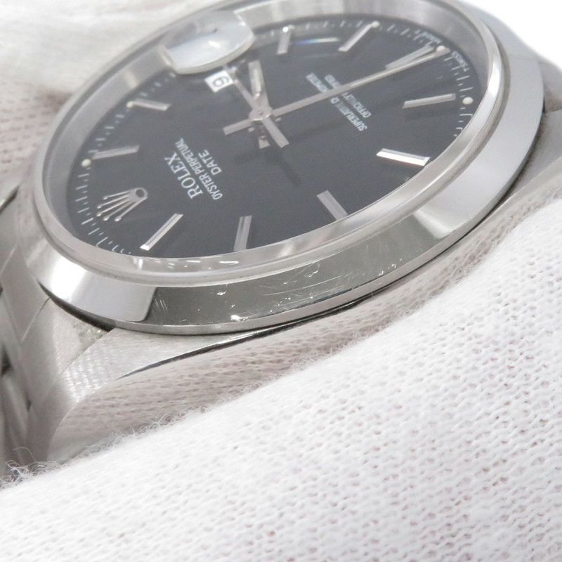 ロレックス オイスターパーペチュアル デイト T番 115200 ROLEX 腕時計 黒文字盤