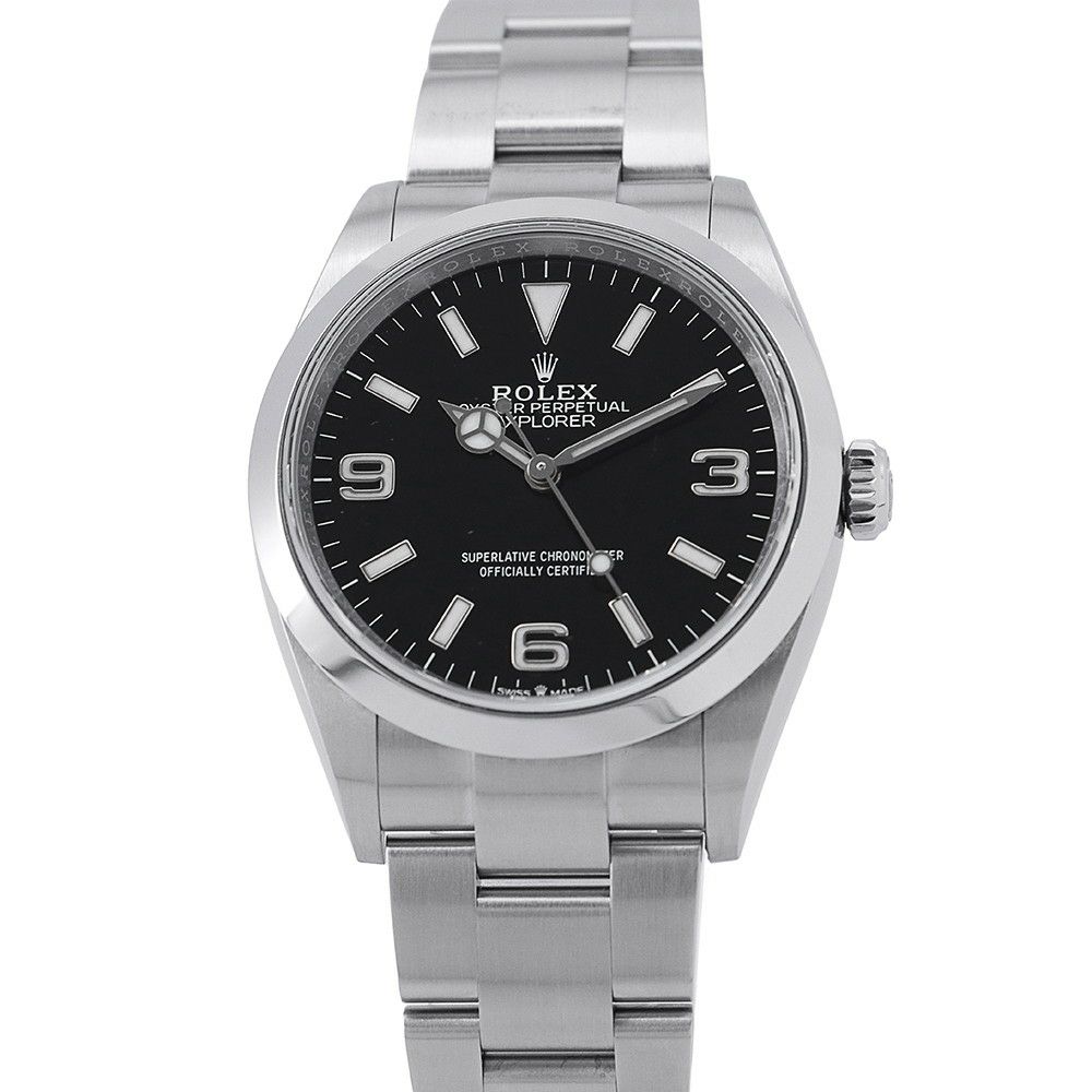 ロレックス エクスプローラー1 ランダムシリアル ルーレット 124270 ROLEX 腕時計 黒文字盤