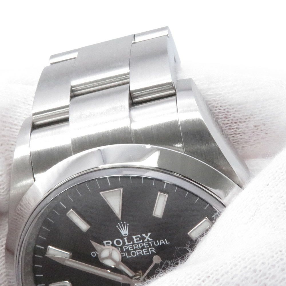 ロレックス エクスプローラー1 ランダムシリアル ルーレット 124270 ROLEX 腕時計 黒文字盤