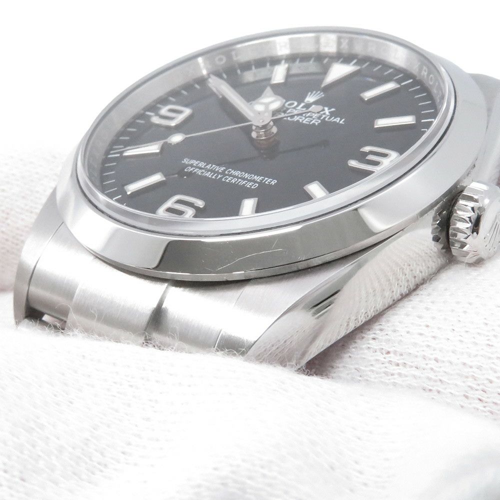 ロレックス エクスプローラー1 ランダムシリアル ルーレット 124270 ROLEX 腕時計 黒文字盤