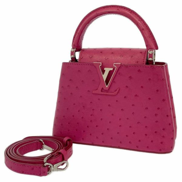 ルイヴィトン ハンドバッグ オーストリッチ カプシーヌ ミニ N99989 LOUIS VUITTON バッグ