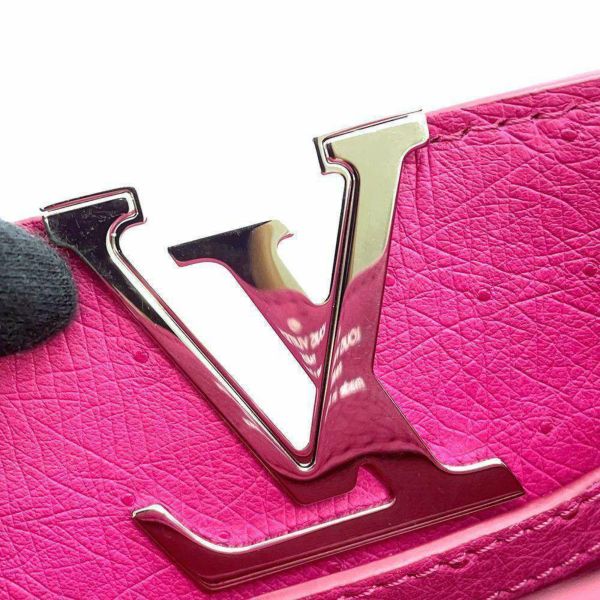 ルイヴィトン ハンドバッグ オーストリッチ カプシーヌ ミニ N99989 LOUIS VUITTON バッグ