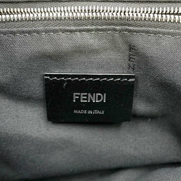 フェンディ リュックサック キャンバス/レザー 7VZ057 FENDI バックパック ナップサック 黒