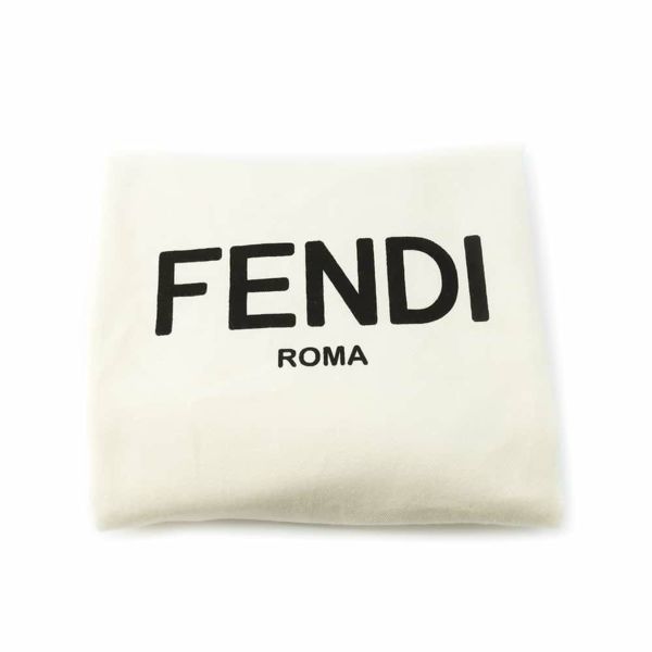 フェンディ リュックサック キャンバス/レザー 7VZ057 FENDI バックパック ナップサック 黒