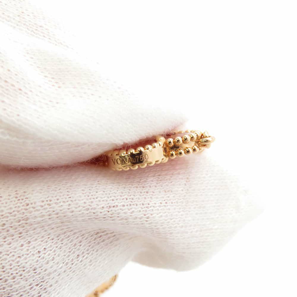 ヴァンクリーフ&アーペル ネックレス ヴィンテージ アルハンブラ ロングネックレス 20モチーフ ギヨシェ カーネリアン K18PG