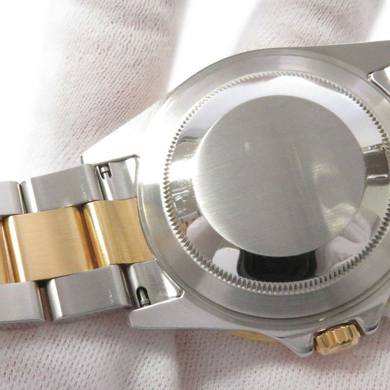 ロレックス GMTマスター2 D番 SS/K18YG 16713 ROLEX 腕時計 ブラウン文字盤