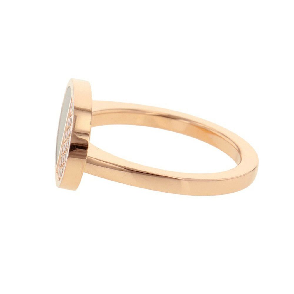 エルメス リング シェーヌ・ダンクル・ヴェルソPM ブラックセラミック/ダイヤ 23P 計0.19ct K18PGピンクゴールド サイズ49 HERMES 指輪