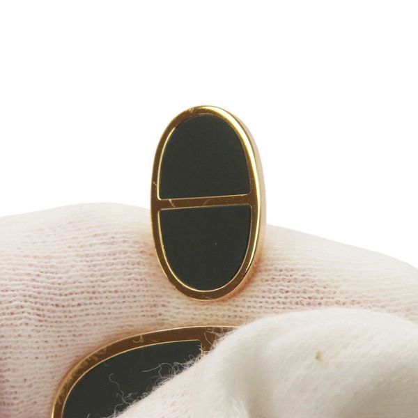 エルメス リング シェーヌダンクル ヴェルソ TGM K18PGピンクゴールド/ブラックセラミック リングサイズ55 HERMES 指輪 ジュエリー