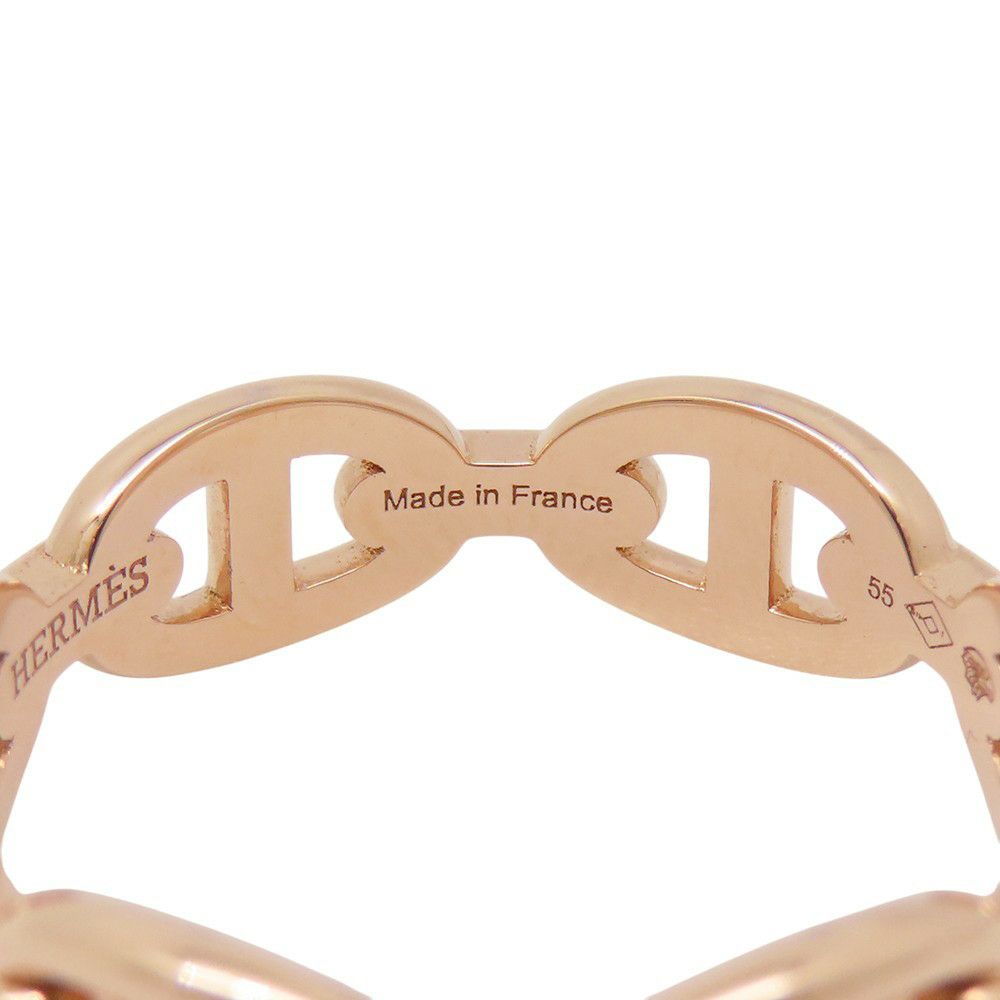 エルメス リング シェーヌダンクル アンシェネPM Enchainee K18PGピンクゴールド リングサイズ55 HERMES ジュエリー