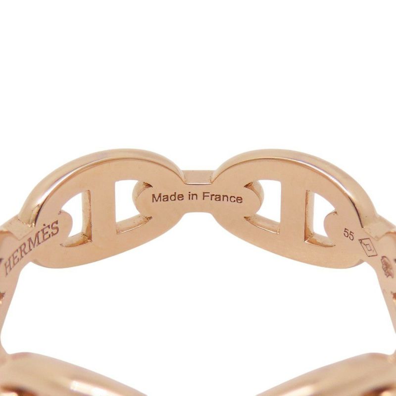 エルメス リング シェーヌダンクル アンシェネPM Enchainee K18PGピンクゴールド リングサイズ55 HERMES ジュエリー