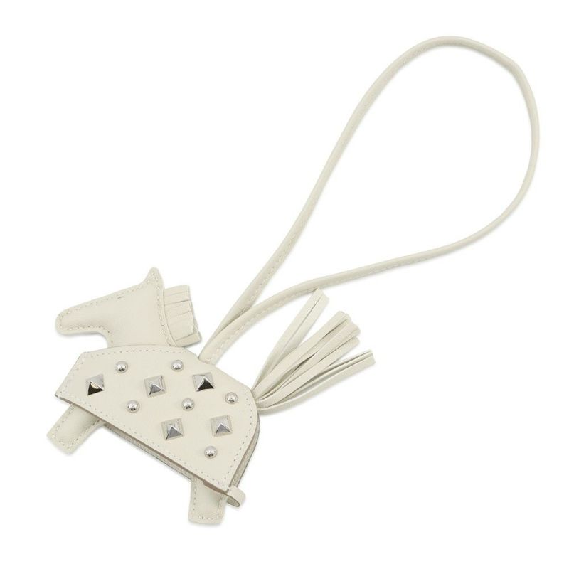 エルメス バッグチャーム ロデオPM ロベオロック クレ ラムスキン K刻印 HERMES チャーム オーナメント