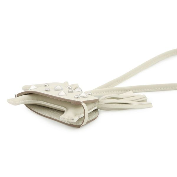 エルメス バッグチャーム ロデオPM ロベオロック クレ ラムスキン K刻印 HERMES チャーム オーナメント