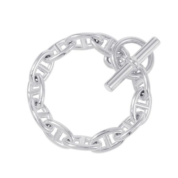 エルメス ブレスレット シェーヌダンクルGM 12コマ SV925シルバー HERMES ジュエリー