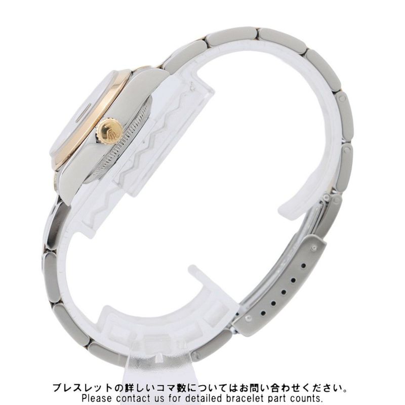 ロレックス デイトジャスト T番 SS/K18YG 69163 ROLEX 腕時計 黒文字盤