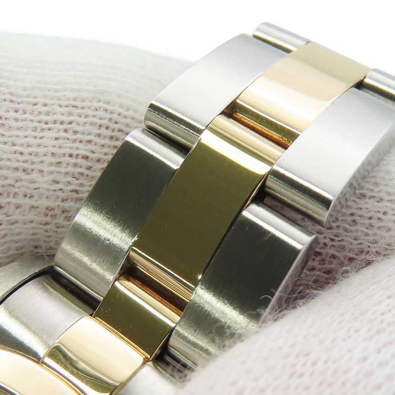 ロレックス デイトジャスト T番 SS/K18YG 69163 ROLEX 腕時計 黒文字盤