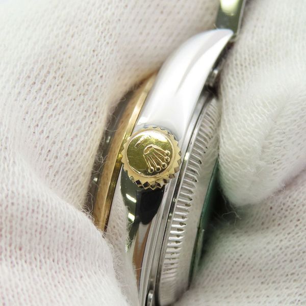 ロレックス デイトジャスト T番 SS/K18YG 69163 ROLEX 腕時計 黒文字盤