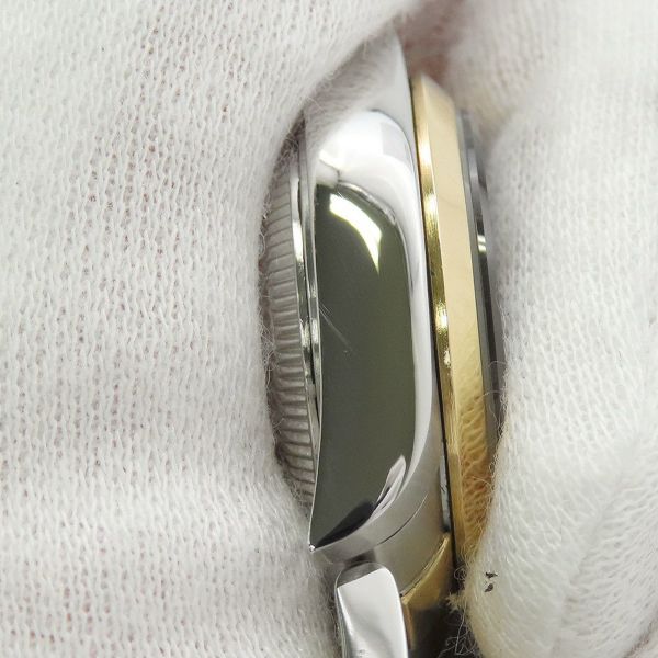 ロレックス デイトジャスト T番 SS/K18YG 69163 ROLEX 腕時計 黒文字盤