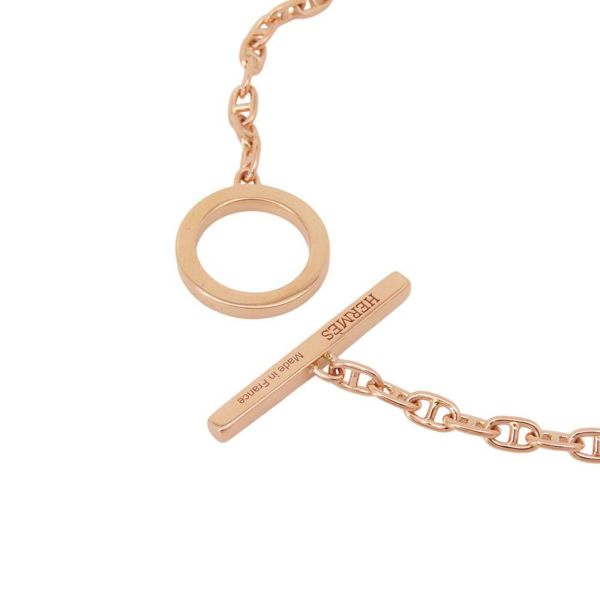 エルメス ブレスレット シェーヌダンクル ヴェルソ K18PGピンクゴールド/ブラックセラミック サイズXS HERMES ジュエリー