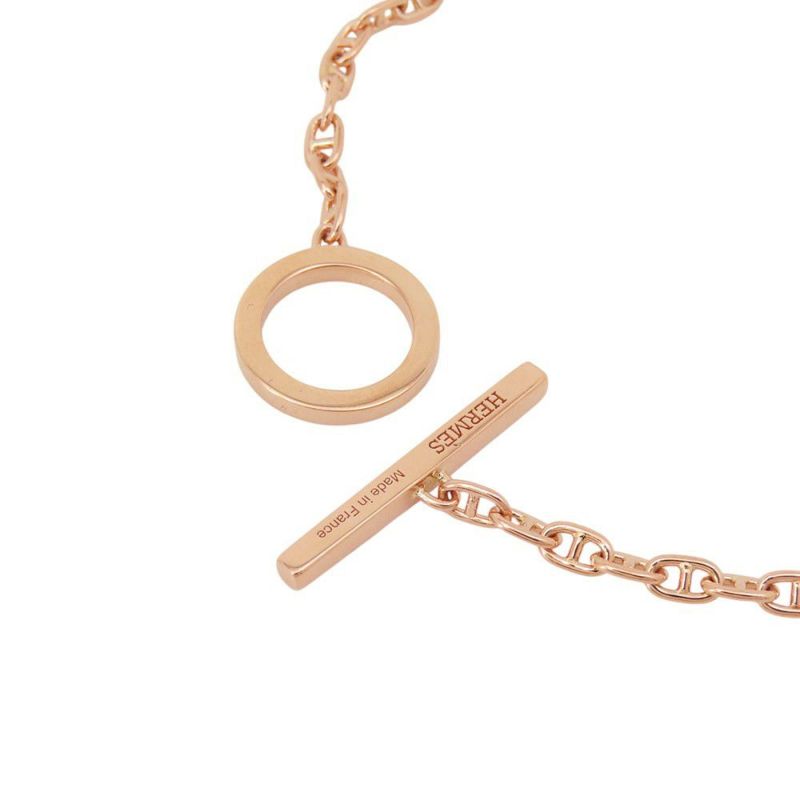 エルメス ブレスレット シェーヌダンクル ヴェルソ K18PGピンクゴールド/ブラックセラミック サイズXS HERMES ジュエリー