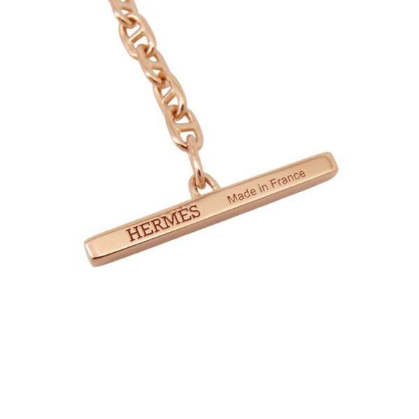 エルメス ブレスレット シェーヌダンクル ヴェルソ K18PGピンクゴールド/ブラックセラミック サイズXS HERMES ジュエリー
