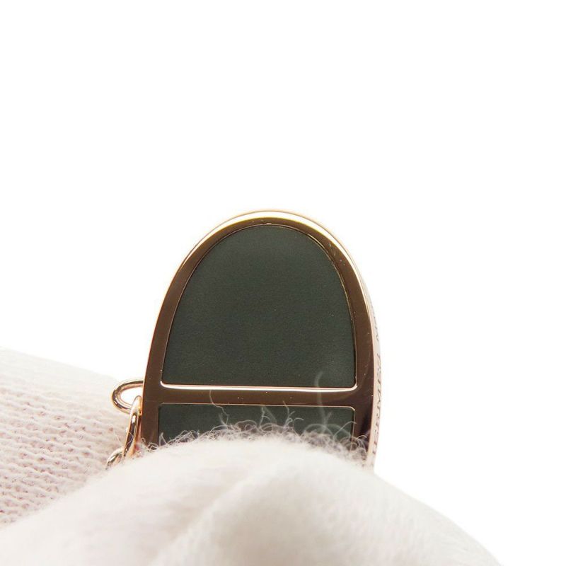 エルメス ピアス シェーヌダンクル ヴェルソ K18PGピンクゴールド/ブラックセラミック HERMES ジュエリー