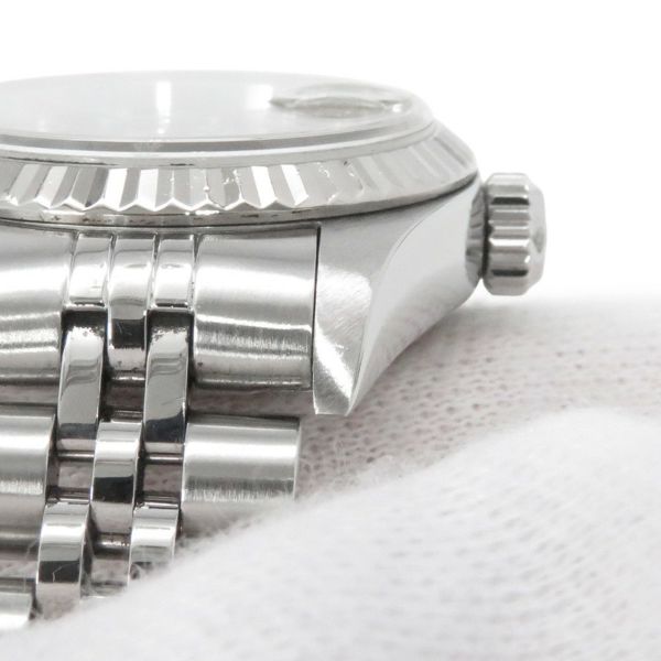 ロレックス デイトジャスト 26 SS/K18WGホワイトゴールド 10Pダイヤ K番 79174G ROLEX 腕時計 黒文字盤