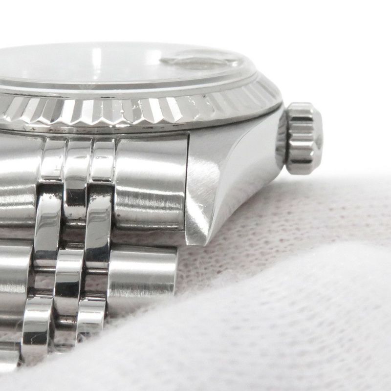 ロレックス デイトジャスト 26 SS/K18WGホワイトゴールド 10Pダイヤ K番 79174G ROLEX 腕時計 黒文字盤
