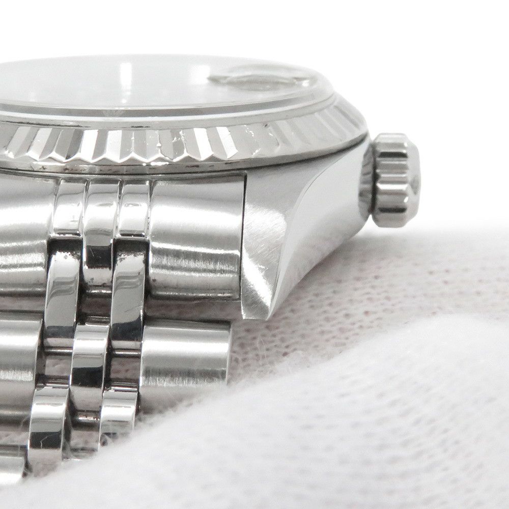 ロレックス デイトジャスト 26 SS/K18WGホワイトゴールド 10Pダイヤ K番 79174G ROLEX 腕時計 黒文字盤
