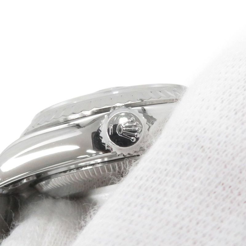 ロレックス デイトジャスト 26 SS/K18WGホワイトゴールド 10Pダイヤ K番 79174G ROLEX 腕時計 黒文字盤