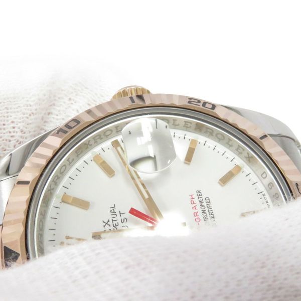 ロレックス デイトジャスト ターノグラフ SS/K18PGピンクゴールド D番 116261 ROLEX 腕時計 白文字盤