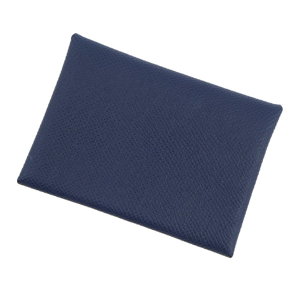 エルメス カードケース カルヴィ ブルーネイビー/シルバー金具 エルメス カードケース カルヴィ ブルーネイビー/シルバー金具