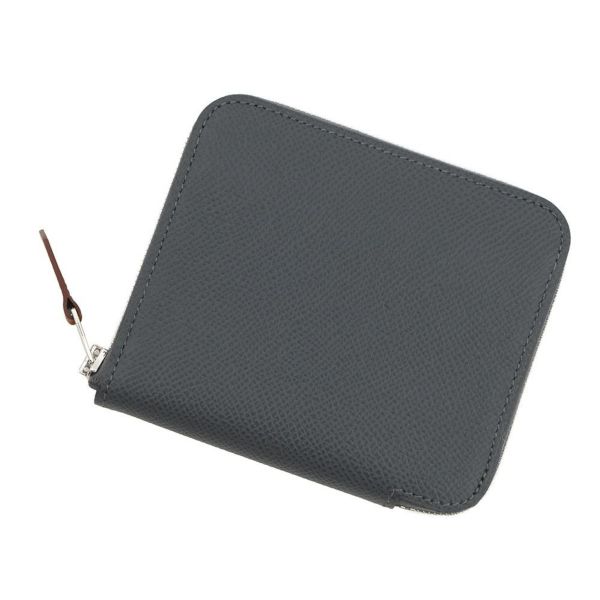 エルメス コインケース アザップコンパクト シルクイン アルドワーズ/シルバー金具 エプソン K刻印