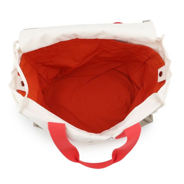 エルメス マザーズバッグ アダダ キャンバス 馬モチーフ HERMES トートバッグ ポーチ付き 白