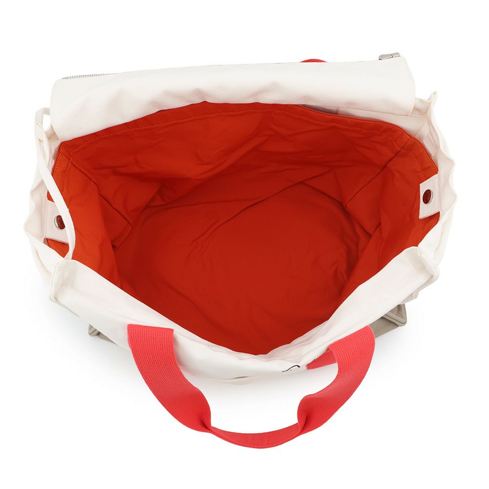 エルメス マザーズバッグ アダダ キャンバス 馬モチーフ HERMES トートバッグ ポーチ付き 白