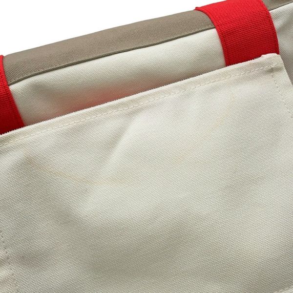 エルメス マザーズバッグ アダダ キャンバス 馬モチーフ HERMES トートバッグ ポーチ付き 白