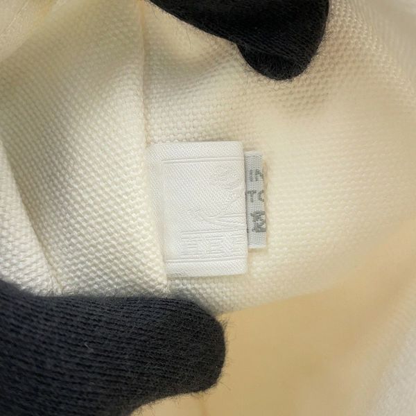 エルメス マザーズバッグ アダダ キャンバス 馬モチーフ HERMES トートバッグ ポーチ付き 白