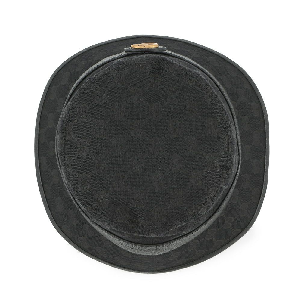 グッチ バケットハット GGキャンバス バケットハット サイズS(57cm) 576587 GUCCI 帽子 メンズ 黒