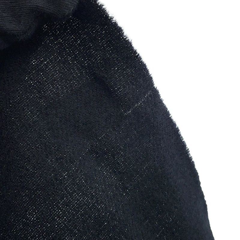 シャネル マフラー ココマーク フェイクパール カシミヤ CHANEL 黒