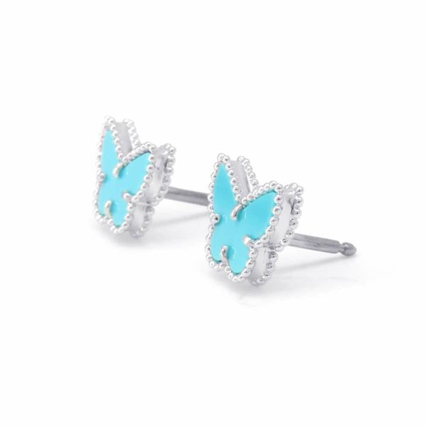 ヴァンクリーフ&アーペル ピアス スウィート パピヨン ピアス ターコイズ K18WGホワイトゴールド VCARN5JN00 ジュエリー