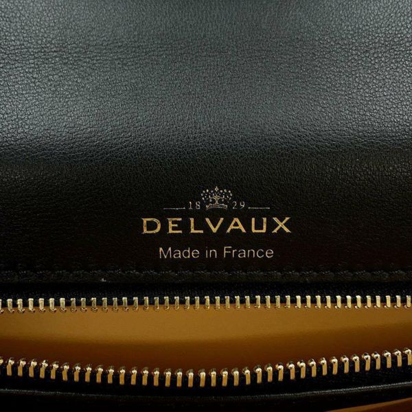 デルヴォー ハンドバッグ タンペートMM レザー Delvaux デルボー 2wayショルダーバッグ 黒