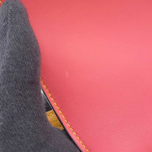 エルメス ミニ コンスタンス3  ヴェルソ ムタード/ローズアザレ/シルバー金具 シェブルミゾル Z刻印