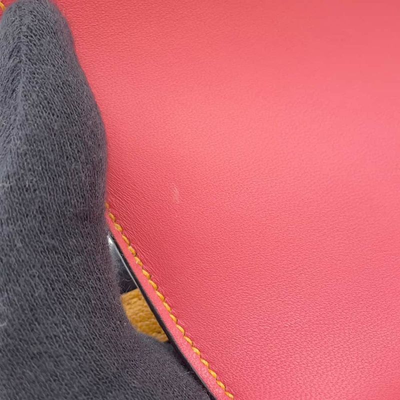 エルメス ミニ コンスタンス3  ヴェルソ ムタード/ローズアザレ/シルバー金具 シェブルミゾル Z刻印