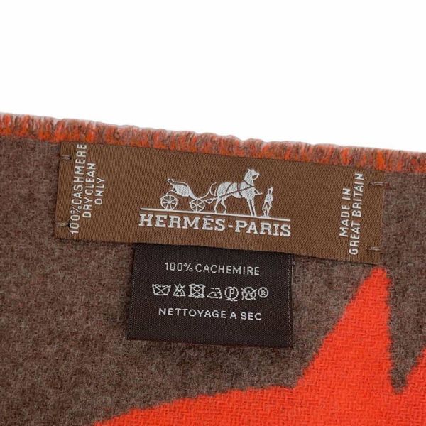 エルメス マフラー ブックルカマイユ カシミヤ HERMES フリンジ