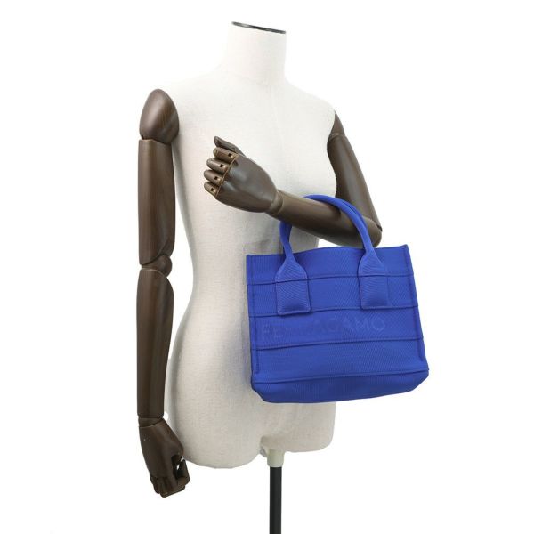 サルヴァトーレ・フェラガモ ハンドバッグ ロゴ ファブリック 214988 Ferragamo