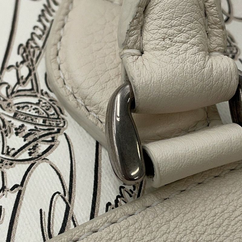 ベルルッティ トートバッグ トゥジュール トワル・マルブフ XL Berluti 誕生10周年記念日本限定モデル アウトレット品 白